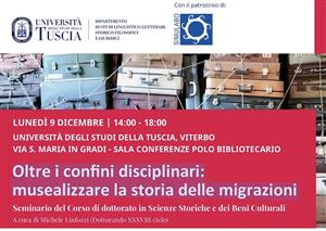 Seminario: Oltre i confini disciplinari: musealizzare la storia delle migrazioni